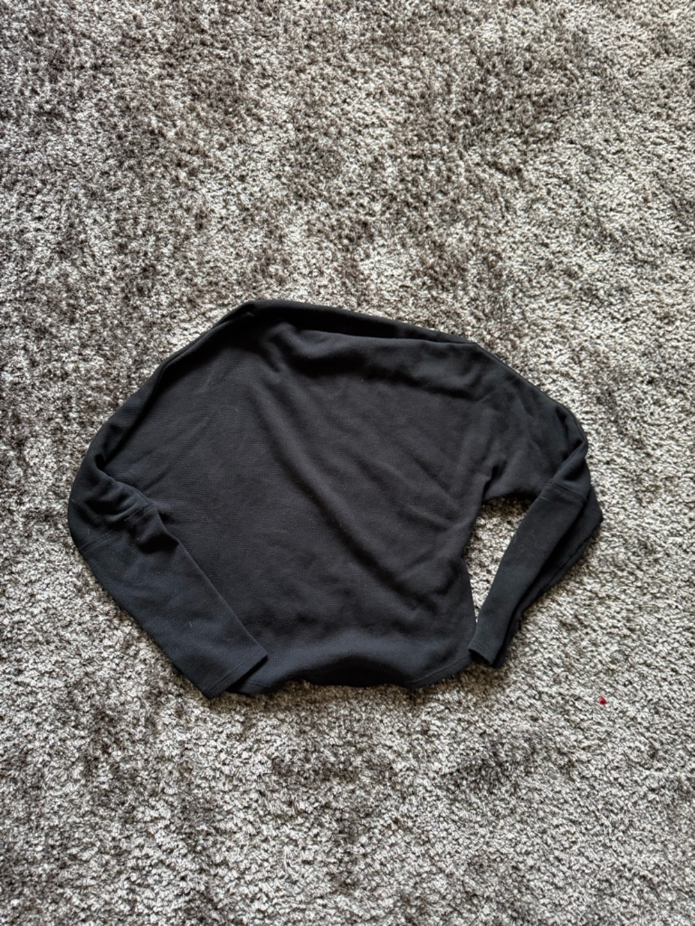 Black Long Sleeve Knit Sweater
